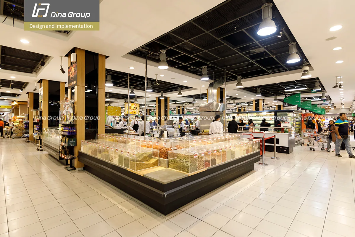 interior design and equipment paladium supermarket